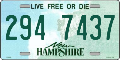 NH license plate 2947437
