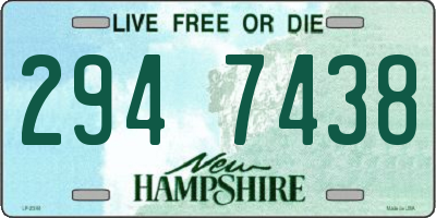 NH license plate 2947438