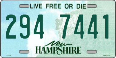 NH license plate 2947441