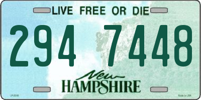 NH license plate 2947448