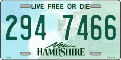 NH license plate 2947466
