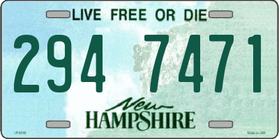 NH license plate 2947471
