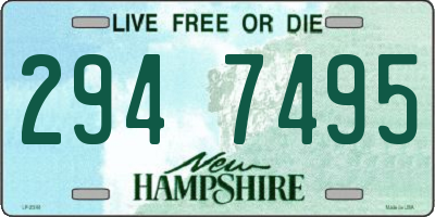 NH license plate 2947495