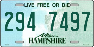 NH license plate 2947497