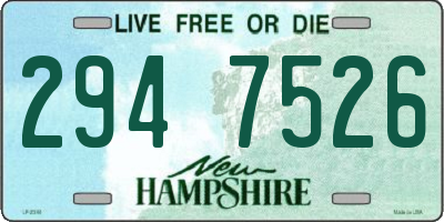 NH license plate 2947526