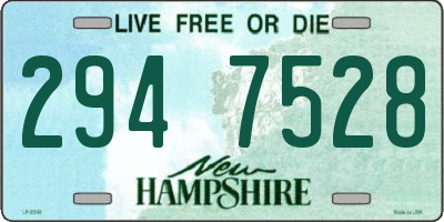 NH license plate 2947528
