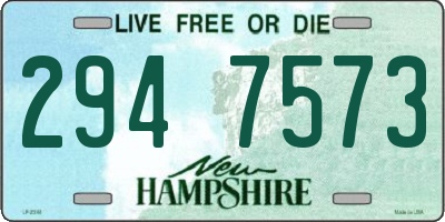 NH license plate 2947573