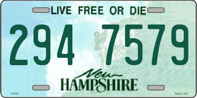 NH license plate 2947579
