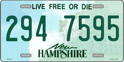 NH license plate 2947595