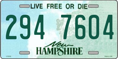NH license plate 2947604