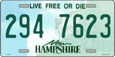 NH license plate 2947623