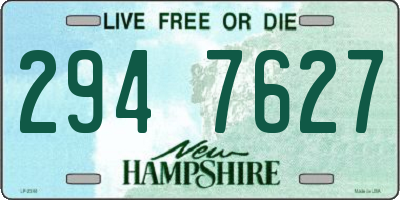 NH license plate 2947627