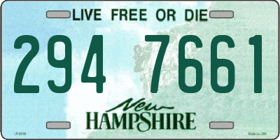 NH license plate 2947661