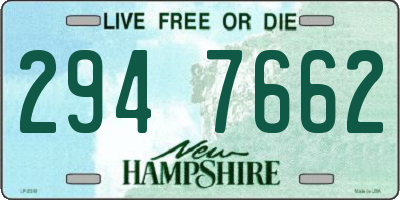 NH license plate 2947662
