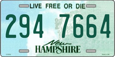 NH license plate 2947664