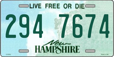 NH license plate 2947674