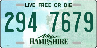 NH license plate 2947679