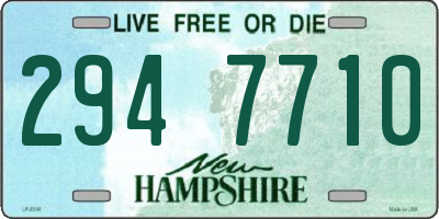 NH license plate 2947710