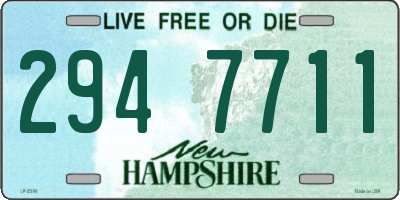 NH license plate 2947711