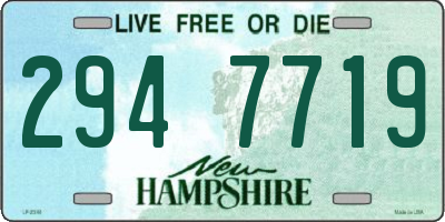 NH license plate 2947719