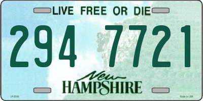 NH license plate 2947721