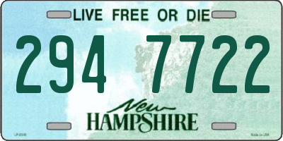 NH license plate 2947722
