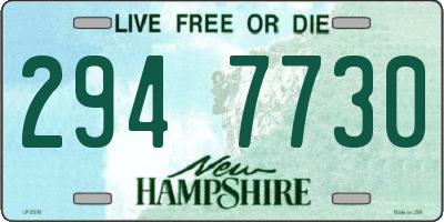 NH license plate 2947730