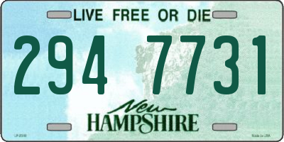NH license plate 2947731
