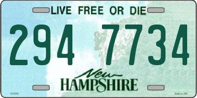 NH license plate 2947734