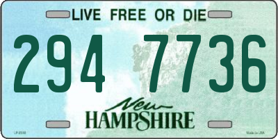 NH license plate 2947736