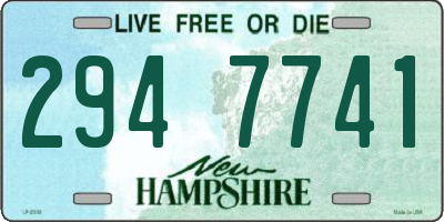 NH license plate 2947741