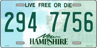 NH license plate 2947756