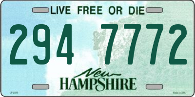 NH license plate 2947772