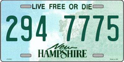 NH license plate 2947775