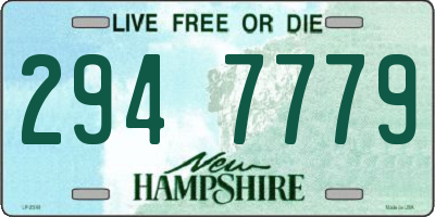 NH license plate 2947779