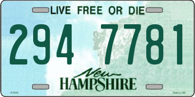 NH license plate 2947781