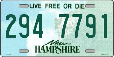NH license plate 2947791