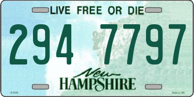 NH license plate 2947797