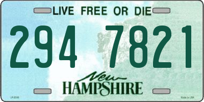 NH license plate 2947821