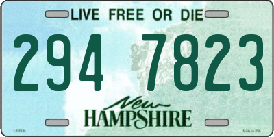 NH license plate 2947823