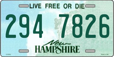 NH license plate 2947826