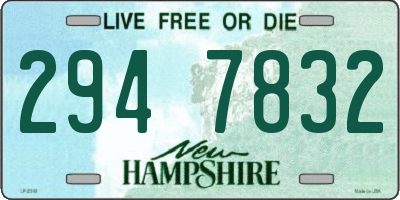 NH license plate 2947832