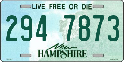 NH license plate 2947873