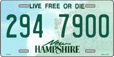 NH license plate 2947900