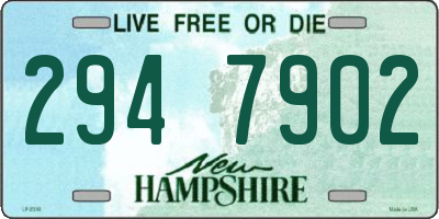 NH license plate 2947902
