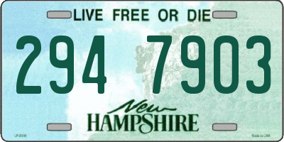 NH license plate 2947903