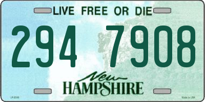 NH license plate 2947908