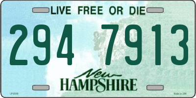 NH license plate 2947913