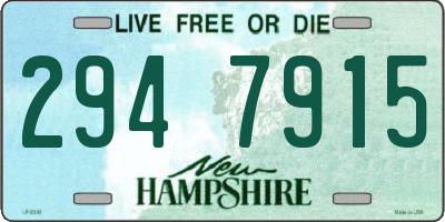 NH license plate 2947915