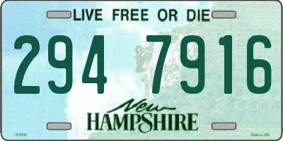 NH license plate 2947916